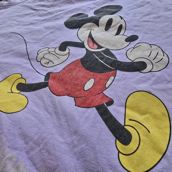 Disneyland Mickey Mouse Lavender Graphic T-Shirt - Picture 3 of 6